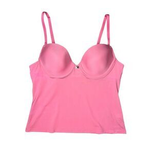 Frederick’s of Hollywood Women’s Small 34A Underwire Tank Top Pink Coquette Sexy